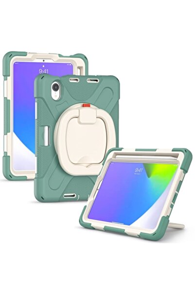 Other Husă iPad Mini 6 - Carcasă Blindată, Suport Rotativ, Slot Stylus, Curea...