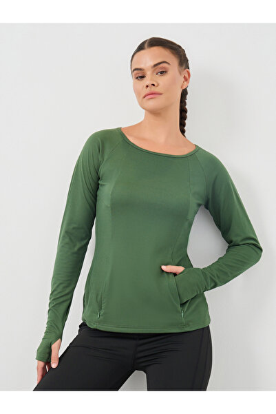 Styli Contour Effect Stitch Detail Long Sleeve Top