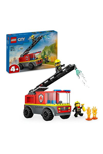 LEGO City Fire Engine with Ladder, Firefighter Toy Vehicle Gift for Kids Aged...