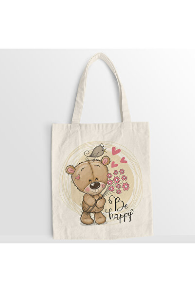 Kartier Happy Bear canvas bag