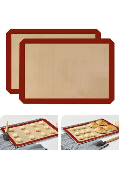 Other Set of 2 Silicone Baking Mats, Non-Stick, BPA Free, 29.5x42 cm, Kitchen...