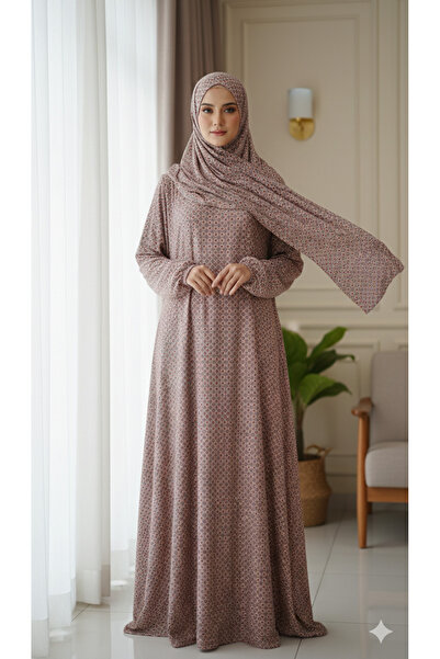 Maison Emarat Prayer Dress / Namazi / libs salah with attached matching Sheila