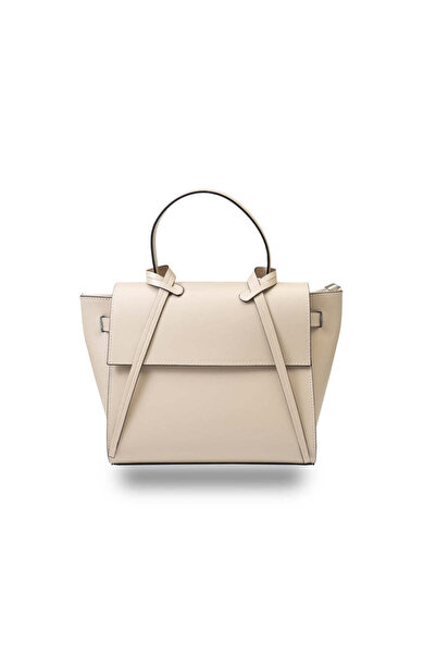 TORO NERO Geantă de geantă din piele naturală bej Erika