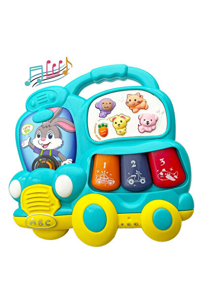 LITTLE ANGEL -Baby Musical Learning Bunny Car Toy with Lights & Sounds