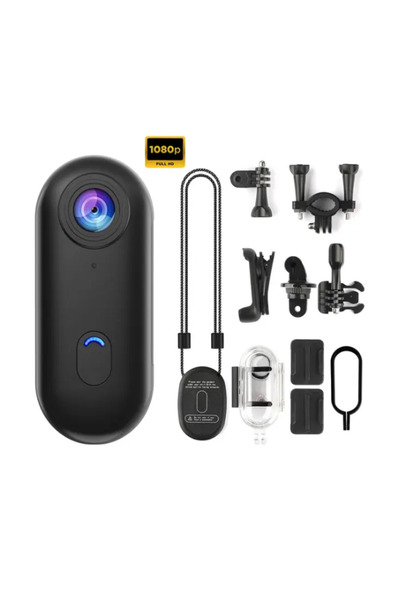 FABRON Mini Wifi Aksiyon Kamerası 1080P Giyilebilir Aksiyon Kamera - Su Geçir...