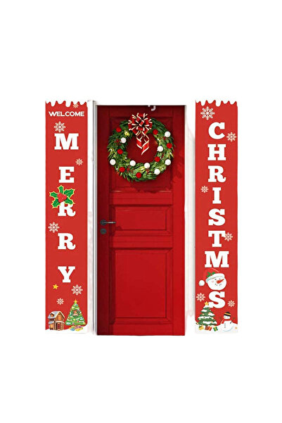 Other Merry Christmas Christmas Banner - Set of 2 Polyester Pieces - Outdoor/...