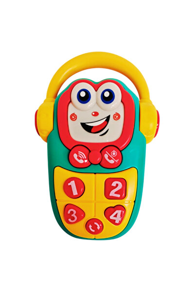 LITTLE ANGEL -Baby Musical Phone Toy with Lights & Sounds for Infants - Yellow