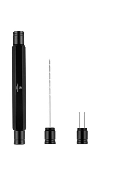 CIGARLOONG Aluminyum Puro Açıcı İğne ve Puro Tutucu Siyah