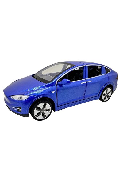 JPT Tesla Model X Blue Die-Cast Replica 1:32 Scale