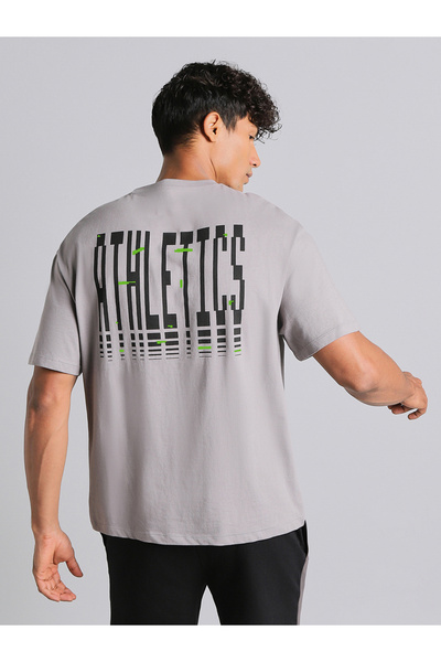Cult By Styli Men Relaxed Fit True Athletics Graphic T-Shirt