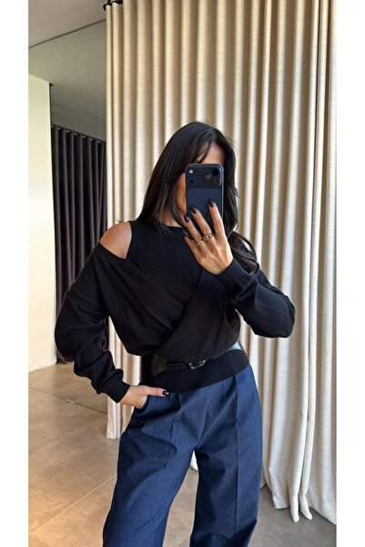 ALVOR Women's Double Knitwear Set Double Breasted Blouse and Undershirt Set