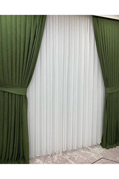 Np Narin homee Grek Tül (1/3) Sık Pile Her Odaya Uygun Etek Kurşunlu Tül Perde ,