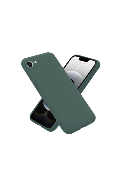 eco port iPhone 16E Case Nano Velvet Silicone - Dark Green