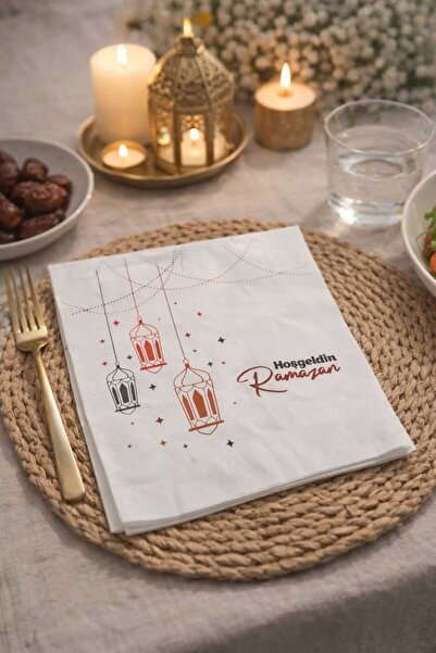 CKM silikon 1 Pack of 20 Ramadan Patterned Napkins