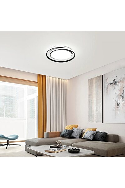 Modern Çift Halkalı LED Tavan Armatürü 93W 7440 Lümen Ø40-50 cm