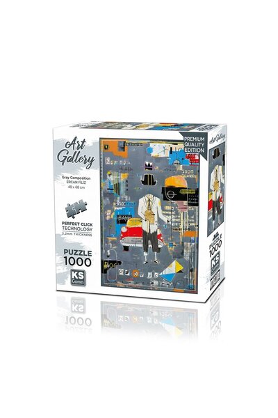 Ks Puzzle Gray Composition 1000 Parça Puzzle