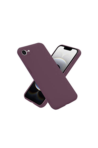 eco port حافظة آيفون 16e من السيليكون الأولي - بلون البرقوق