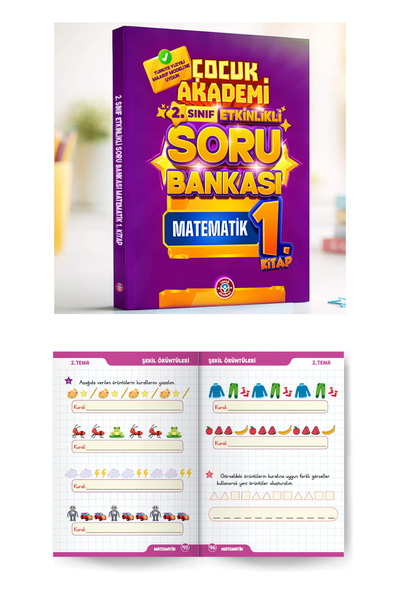 Çocuk Akademi 2.⁠ ⁠Sınıf Etkinlikli Soru Bankaları Tüm Seri