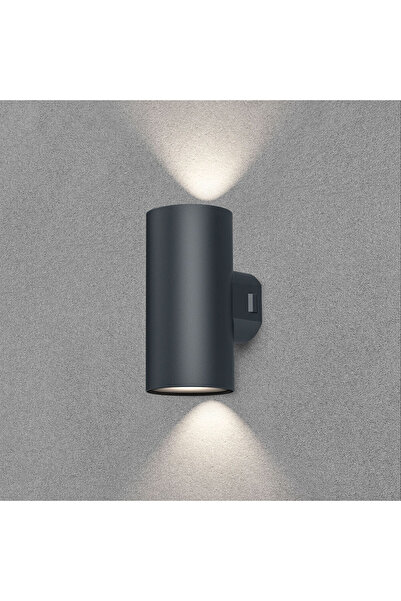 Vekta-D WL.2 2x9W LED Duvar Apliği - 3in1 Üç Renkli Gri Dış Mekan Lambası IP65