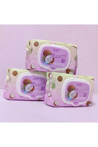 Ushas Cosmetics Servetele demachiante cu Cocos
