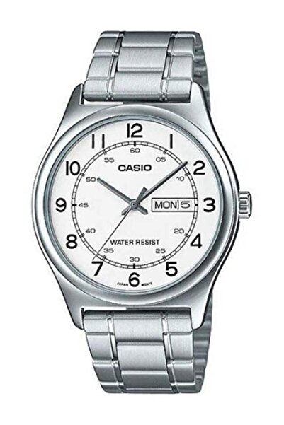 Casio Men's Stainless Steel Analog Wrist Watch MTP-V006D-7B2UDF - 38 mm - Silver