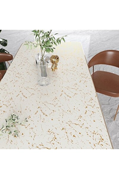 VEELIKE Folie decorativă autoadezivă marmură albă cu aur