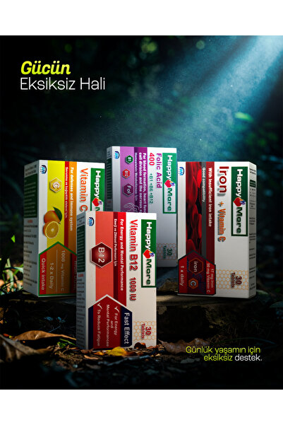 happy more Winter Package - C1000, Folic Acid400, Iron+C, B12