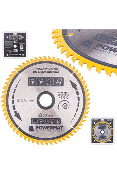 Powermat Disc circular pentru lemn, 210 x 30, 60 dinti, vidia,