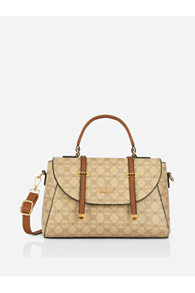 Lavie By Styli Mono Beech Flap Satchel Handbag