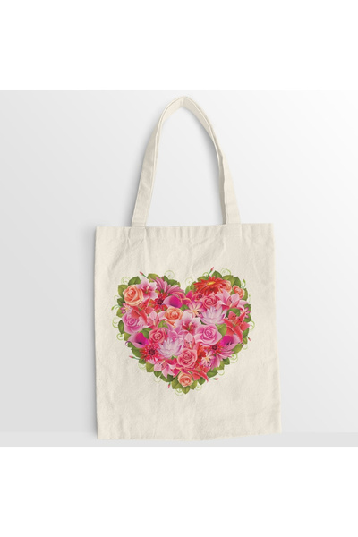 Kartier Sacosa panza Red And Pink Flowers Heart