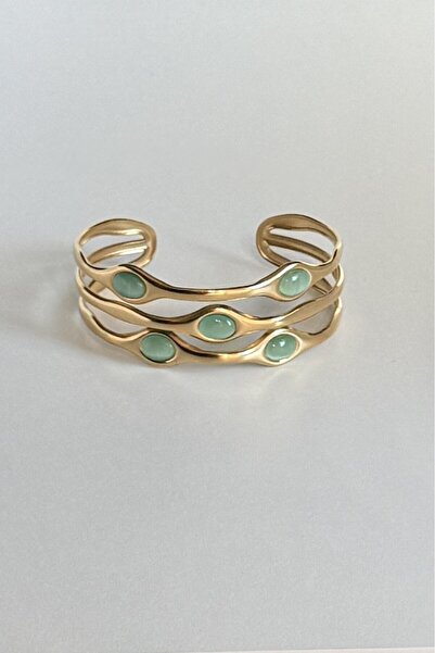 Beca Atelier Golden Tide Cuff Steel Bracelet