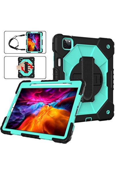 Other Husă iPad Pro 11 - Protecție 3 Straturi, Antișoc, Suport 360, Curea Umă...