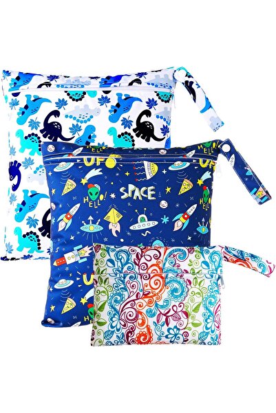 Other Pinowu Diaper Bag Set - Waterproof, Reusable, 3 Pieces, 2x 28x30cm, 1x ...