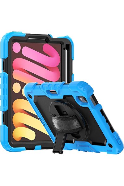 Other iPad Mini 6 8.3 inch Case - Shockproof, 360 Rotating Stand, Belt Strap,...