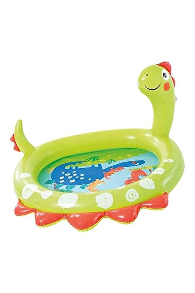 Intex مسبح أطفال قابل للنفخ على شكل ديناصور مزود برذاذ
