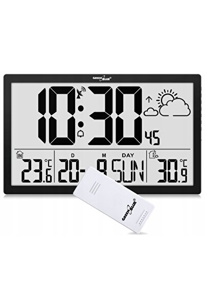 Green Blue Stație meteo GreenBlue GB218, ceas de perete LCD