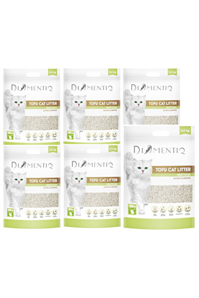 DIAMENTIQ Tofu Matcha Ultra aglomerant - așternut pentru plante - 6x2.5kg