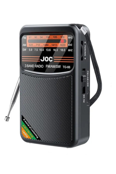 OEM Стилно преносимо радио с три обхвата на честотите JOC TG-66 с батерия и U...