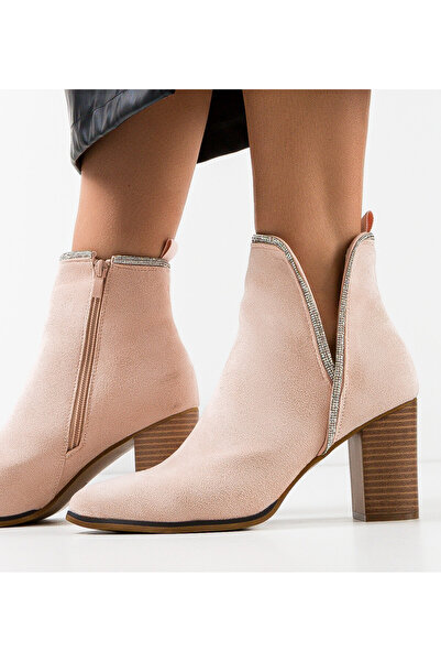 BENOTTİ Women's Christe Pink Ankle Boots