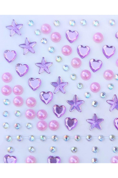 Next Plus Autocolant cu licență Majesty of Purple 3D Gem Stone pentru păr, fa...