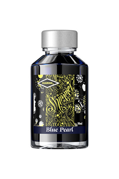 Diamine Shimmering Ink Bottle 50 ml - Blue Pearl