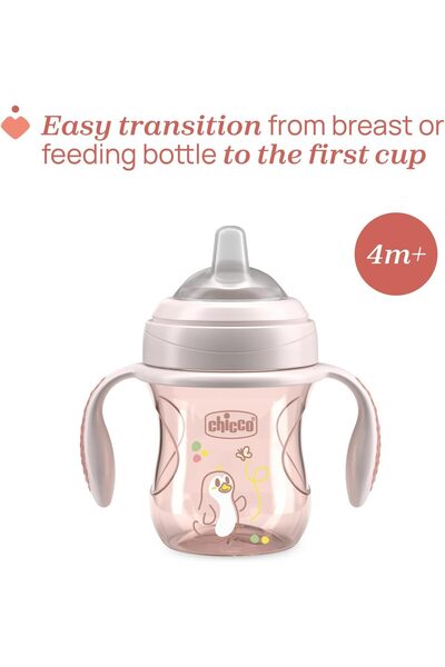 Chicco Transition Cup 4m+, Pink