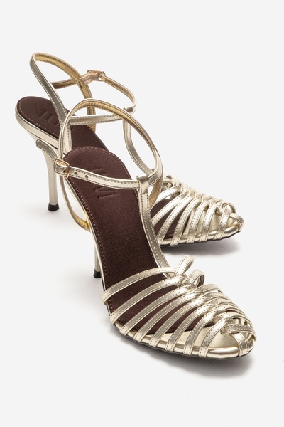 LuviShoes PASION Gold Femei pantofi cu toc