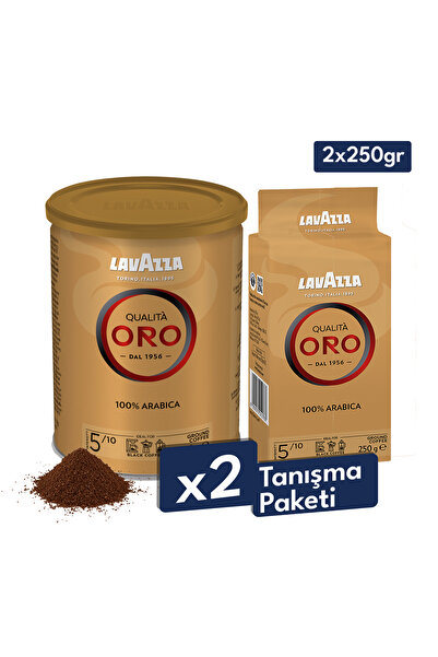 LavAzza Qualita Oro %100 Arabica Öğütülmüş Filtre Kahve 2x250gr Teneke Kutu |...
