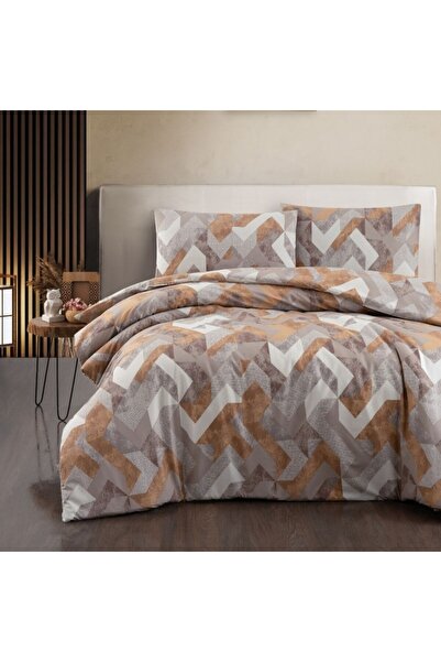 First Choice Double bed linen in ranforce Cotton with geometric design, Rayce...