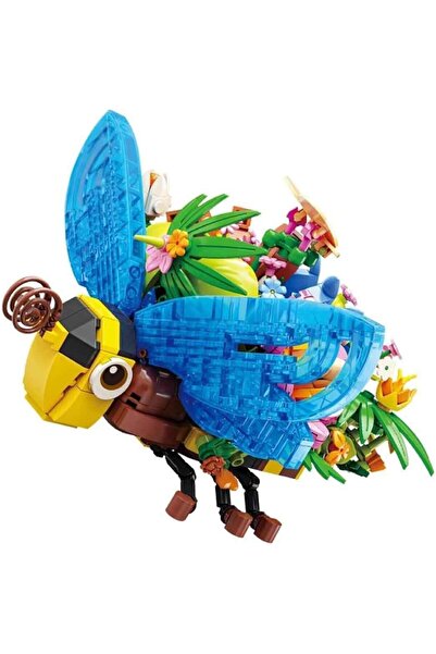 Other Set Blocuri de Constructie Insecte si Flori - 627 Piese, Material ABS, ...