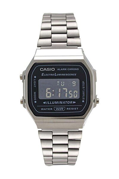 Casio Stainless Steel Digital Wrist Watch A168WGG-1BDF - 33 mm - Silver