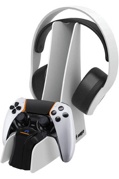 SNAKEBYTE وحدة تحكم الشحن المزدوج Combo Charge 5 وسماعة الرأس