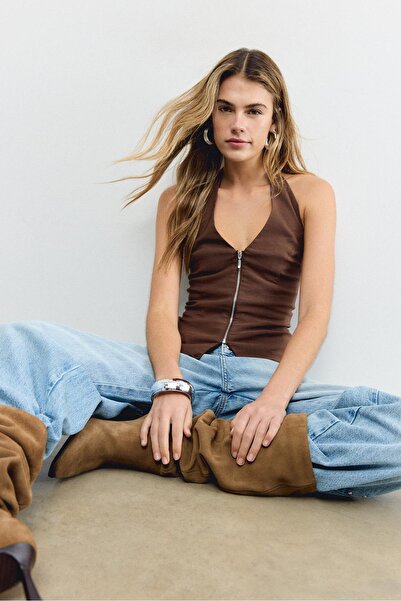 Stradivarius Bengalina halter üst