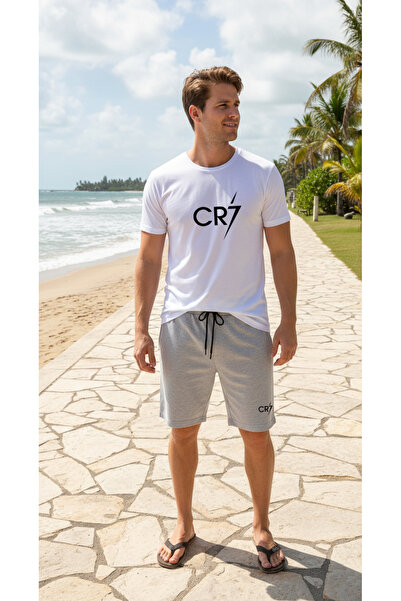 Fifty Color طقم تي شيرت وشورت قطني ممشط مطبوع حسب الطلب للجنسين